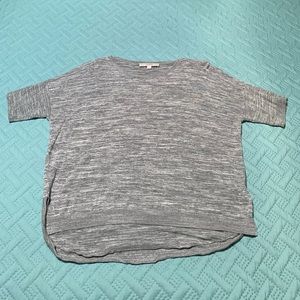 Loft Light Grey Short Sleeved Sweater, L
